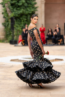Vestido Flamenca Flor Rojo